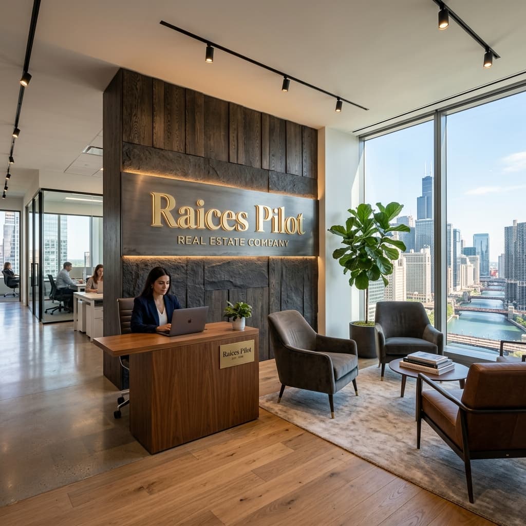 Identidad corporativa de Raices Pilot - Real Estate Company