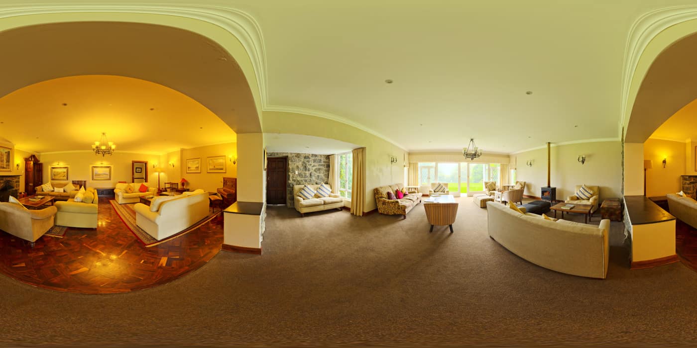 Recorrido 360° — Casa modelo · Living